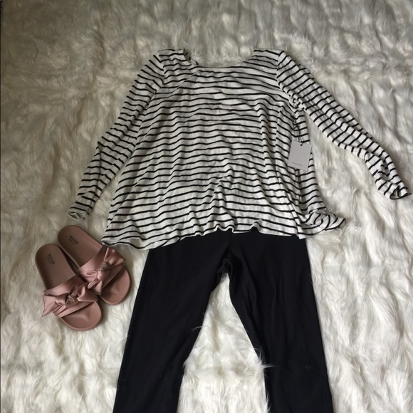 HYE PARK and LUNE black and white stripe sweater - Picture 2 of 5